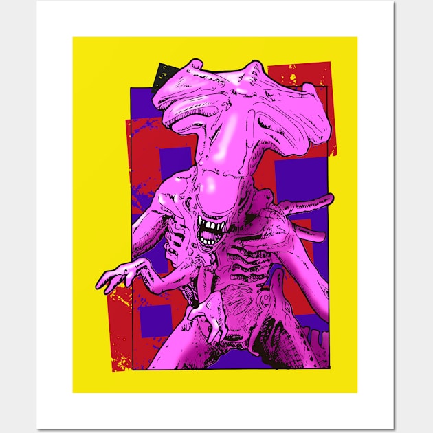 Pink Alien Queen Logo Achoprop Wall Art by achoprop